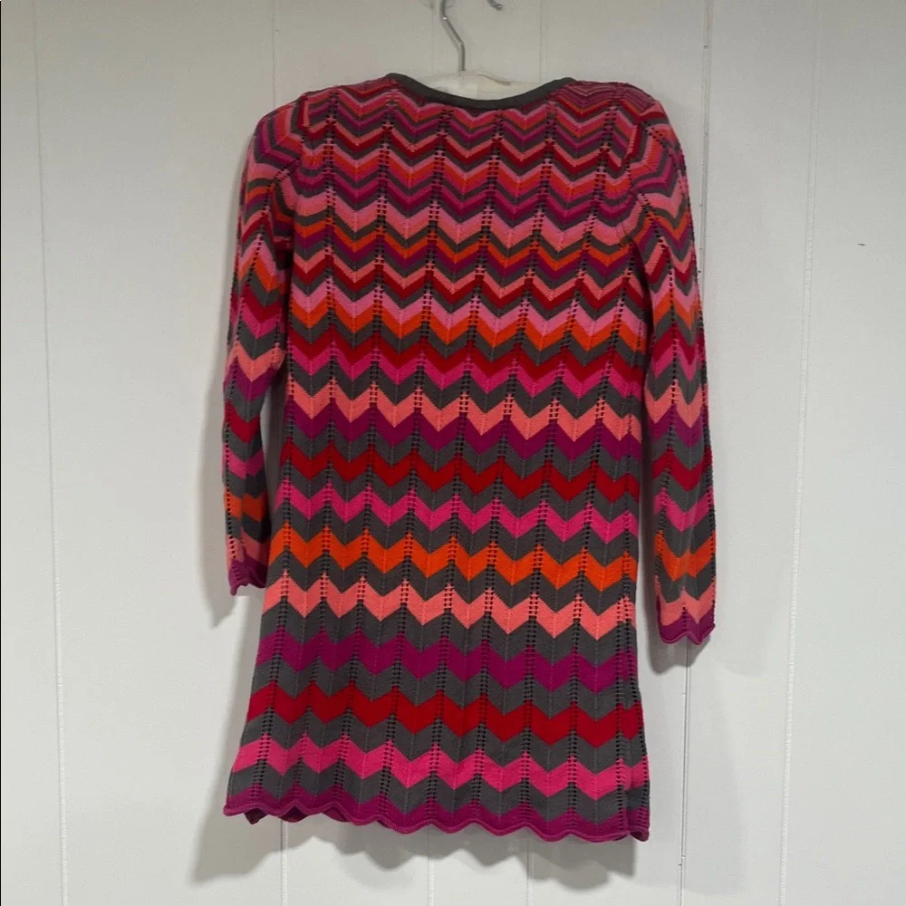 Hanna Andersson‎ Pink and Red Chevron Dress
